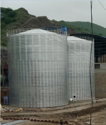 九合垸原种场粮食钢板仓的安装全过程不用热焊接